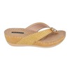 GC Shoes Dafni Embellished Two-Tone Comfort Slide Wedge Sandals - 2 of 4