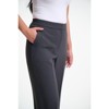 Lafidi Women’s High-Rise Straight Leg Pants – Elastic Waistband Work Trousers with Slash Pockets, Tailored Look - 4 of 4