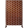 CAVINAS 76" H×48" W Freestanding Privacy Fence with Square Shape,Metal Outdoor Privacy Screen for Balcony,Patio,Garden - 4 of 4