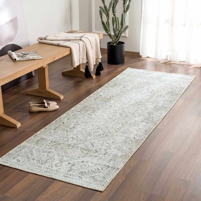 Hauteloom Barny Sage Flat Pile Washable Rug
