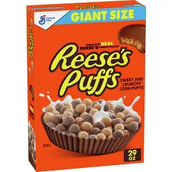 Reese's Peanut Butter Puffs Giant Size Cereal - 29oz
