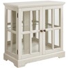 CAVINAS Bookcases for Living Room 4-tier Glass Display Cabinet Storage Bookcase Collectors Showcase with Flip-up Glass Doors - 2 of 4