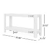 NicBex Modern 2-Tier Narrow Console Table with Wood Veneer,Minimalist Entryway Table for Study,Hallway,Living Room - 4 of 4