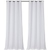 Kate Aurora 2 Pack Semi Sheer Grommet Top Window Curtains - 2 of 3