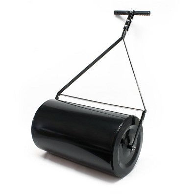 Lawn Roller, Heavy-Duty Combination Push/Tow Behind Drum Roller, 14x24 Inch, 48L/16 Gallon Water/Sand Filled Sod Roller Drum Roller