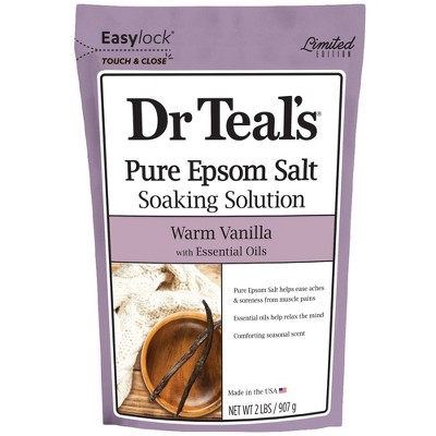 Dr Teal's Epsom Salt - Warm Vanilla - 2lbs