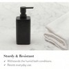 Matte Black Bathroom Accessory Set, 4 Pieces Including Soap Pump, Tumbler, Toothbrush Holder Tray - 3 of 4
