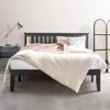 14" Marley Solid Wood Platform Bed with Paneled Headboard Black - Mellow - 2 of 4