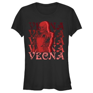 Juniors Womens Stranger Things Red Vecna Stacked T-Shirt - 1 of 4