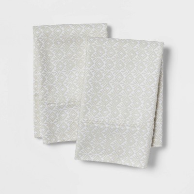 400 Thread Count Performance Printed Pillowcase Set - Threshold™