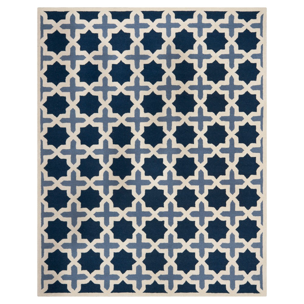 8'X10' Geometric Area Rug Blue/Ivory - Safavieh