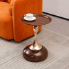 GDFStudio Scott  21.2" H Elegance Mermaid Tail Metal Pedestal End Table - 2 of 4