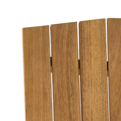 Natural Eucalyptus Adirondack Arm Chairs Set of 2