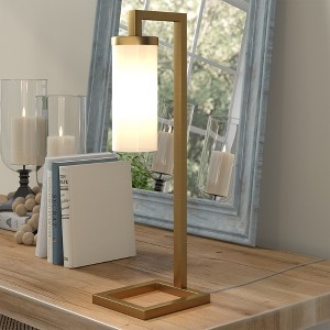 Hudson and Canal 26" Tall Table Lamp with Glass Shade - 1 of 4
