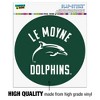 Le Moyne College Dolphins Logo Automotive Car Window Locker Circle Bumper Sticker - 3 of 4