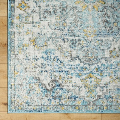 Olivia Blue and Gray Woven Indoor Area Rug