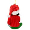 Kurt S. Adler 3.0 Inch Child In Christmas Outfit Sweater Santa Hat Present Tree Ornaments - 3 of 3
