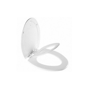 Mayfair  Toilet Seat,Elongated,White,14-1/8" W 7M1888SLOW-000 - 1 of 1