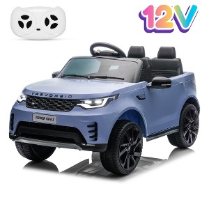 Garvee 12V Kids Electric Ride-On Car with Remote – Land Rover Licensed Toy Vehicle with LED Lights, Music, Seatbelt & Dual Motors - 1 of 4
