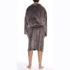 46901-BLK-M #FollowMe Velour Robe / Robes for Men - 2 of 2