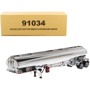 Heil Fleet Duty TM 9300/DT-C4 Petroleum Tanker Trailer Chrome "Transport Series" 1/50 Diecast Model by Diecast Masters - 1 of 4