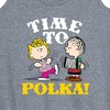 Women's - Peanuts - Time To Polka Graphic Racerback Tank - 2 of 4