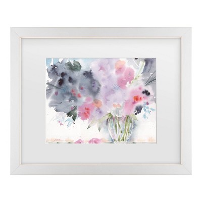 Trademark Fine Art Sheila Golden Blue Indigo Matted Framed Art