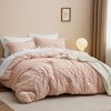 Bedsure | 3Pcs Comforter Bedding Set with Intricate Solid Embroidery - 2 of 4