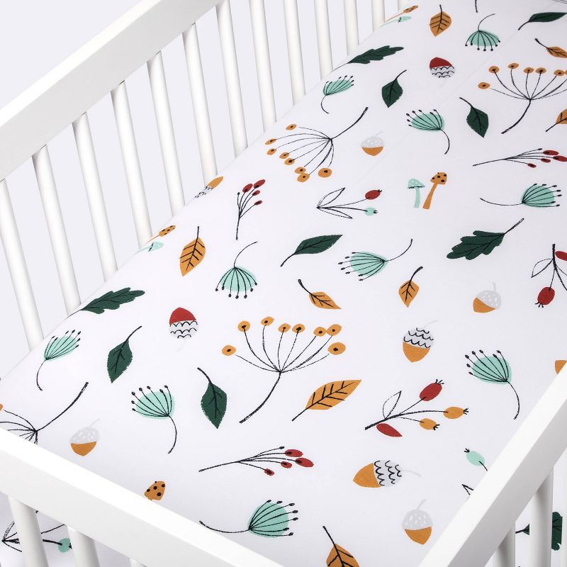 Fitted Crib Sheet Foilage - Cloud Island&#8482;, 4 of 7