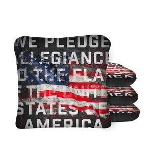 Skip's Garage | Pledge of Allegiance Synergy Pro Cornhole Bags (Set of 4) - 1 of 4