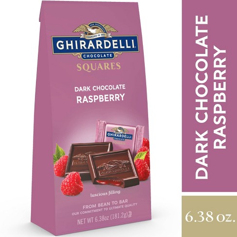 Ghirardelli Dark Chocolate Raspberry Filling Squares 6 38oz Target