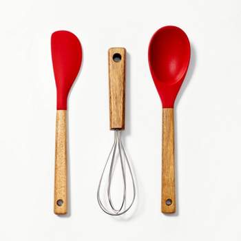 Better Houseware 5-piece Silicone Cooking Utensils (red) : Target