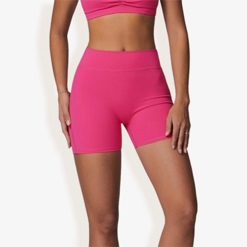 Anna-Kaci Active Women's High Waist Running Shorts with Built-In Liner and Side Pockets for Storage
