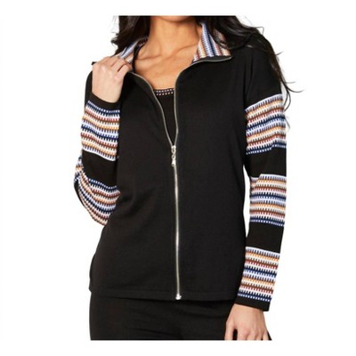 Women's Zip Collar Jacket - Angel Apparel