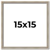 PosterPalooza | Square Classic Modern Silver Picture Frame - UV Acrylic, Foam Board Backing, Hanging Hardware - 2 of 4