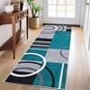 Washable Area Rug Modern Geometric Accent Rug, Non-Slip Contemporary Floor Mat - 2 of 4