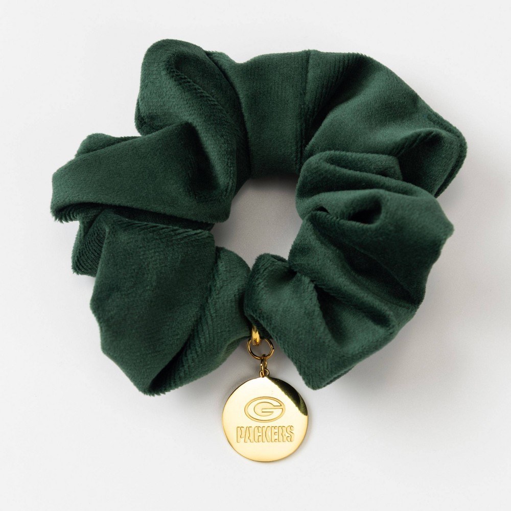 Bijoux Sport by Luv Aj NFL Velvet Twister with Logo Charm - Green Bay Packers