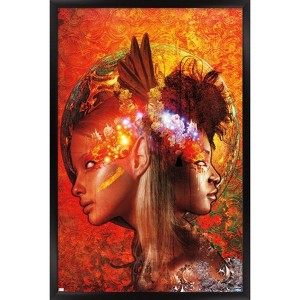 Trends International Jena DellaGrottaglia: Cosmic Zodiac - Gemini Framed Wall Poster Prints - 1 of 4
