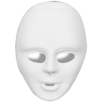 White Female Plastic Facemask