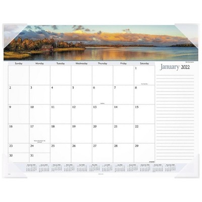 AT-A-GLANCE 2022 17" x 21.75" Monthly Calendar Landscape Panoramic Multicolor 89802-22