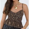 Women's Leopard Peplum Top - Loucia - 2 of 3