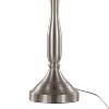 LumiSource (Set of 2) Sawyer 25" Contemporary Table Lamps Brushed Nickel with White Linen Shade and Built-in USB Port from Grandview Gallery - 4 of 4