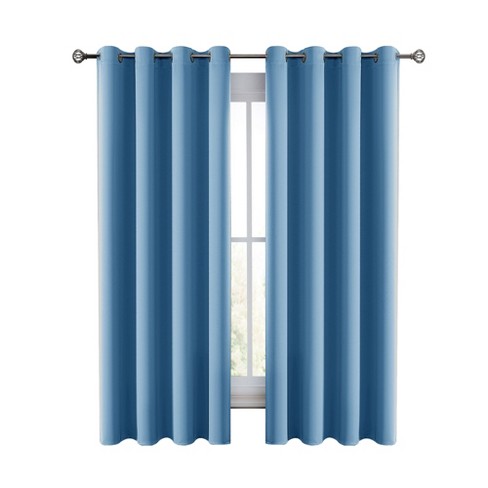 Lux Decor Collection Blackout Curtains Set of 2 Thermal Insulated Room Darkening Window Curtains for Bedroom - image 1 of 4