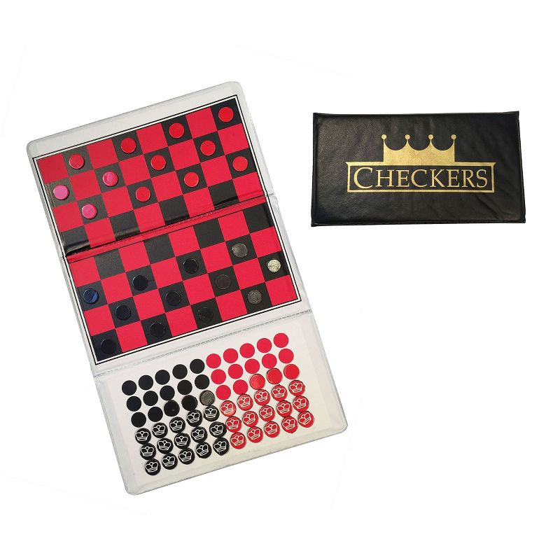 WE Games Travel Magnetic Checkbook Checkers - Trifold 5.75 in., 1 of 5