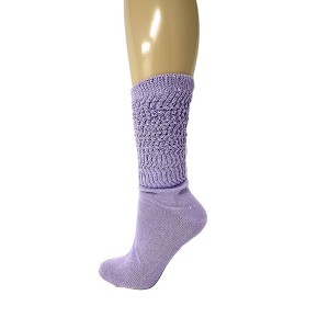 Slouch Socks for Women, Cotton Lightweight Breathable, Knee High or Scrunch, 1 Pair, Fits Shoe Sizes 5-10 - 1 of 1