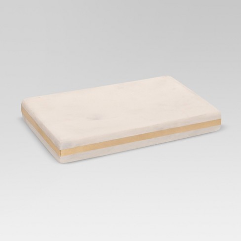 Marble Soap Dish White/Gold - Project 62™