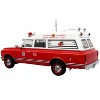 1969 Chevrolet C-10 Ambulance "Los Angeles City Fire Department" Red and White "5 Alarm" 1/50 Diecast Model by Iconic Replicas - 3 of 4