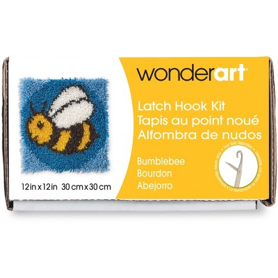 Wonderart Latch Hook Kit 12"X12"-Bumblebee