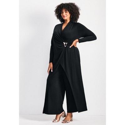 Avenue Glamour Wrap Front Jumpsuit - image 4