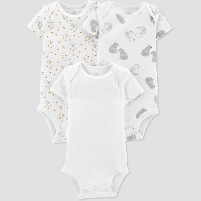 Carter's Just One You® Baby 3pk Bodysuit - Beige Newborn